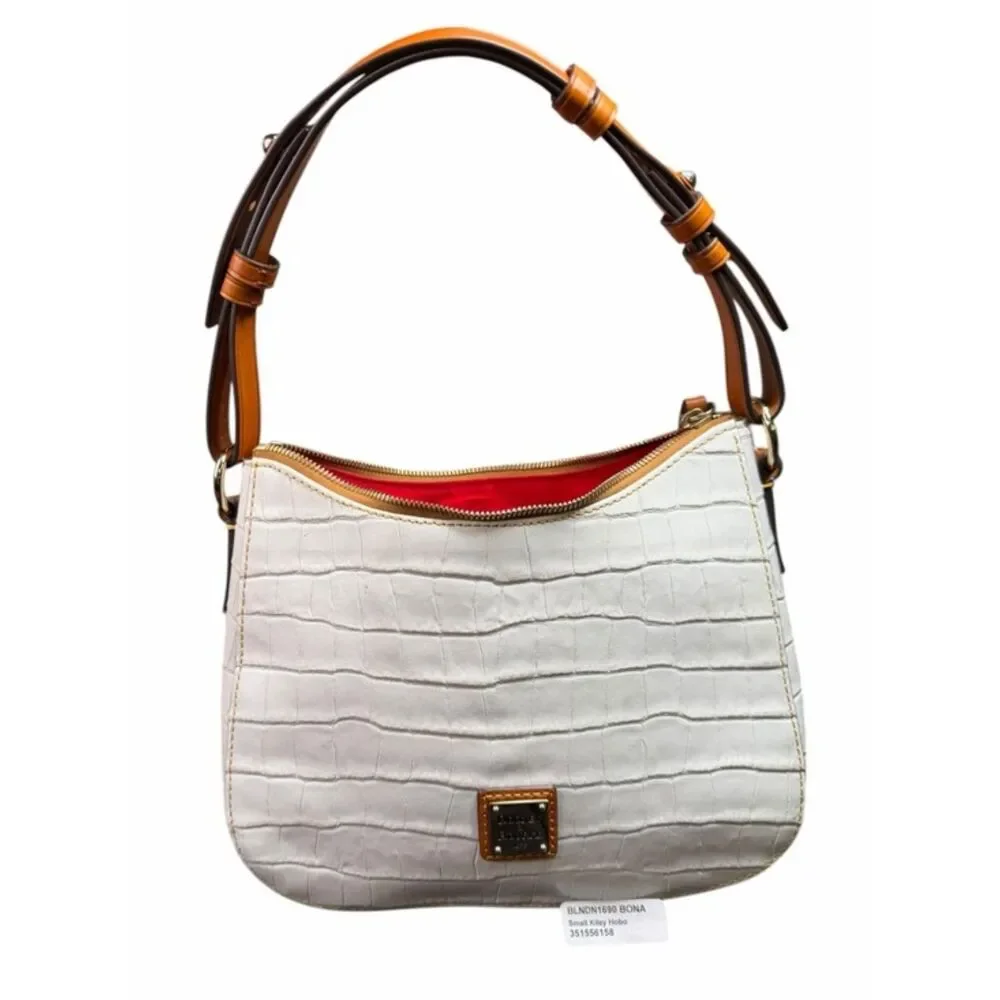 Dooney & Bourke Croco Embossed Small Kiley Hobo Bag READ CONDITION - Picture 4 of 12